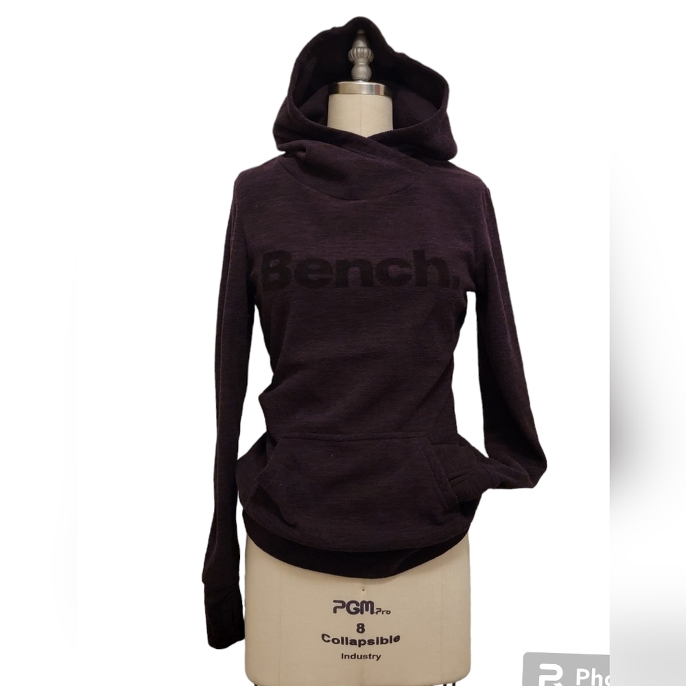 BENCH Eggplant/Purple Hoodie with kangaroo pocket & thumbholes